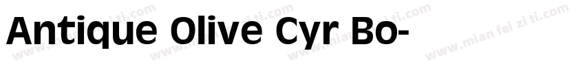 Antique Olive Cyr Bo字体转换